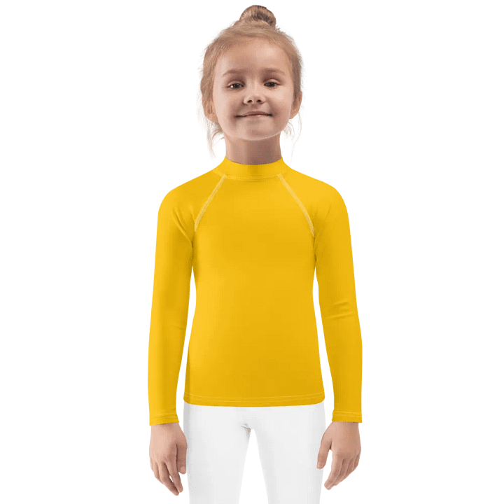 Kids Plain Color Amber Rash Guard product image (1)
