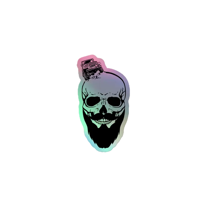 Bearded Jeeper Logo Holographic Sticker product image (1)