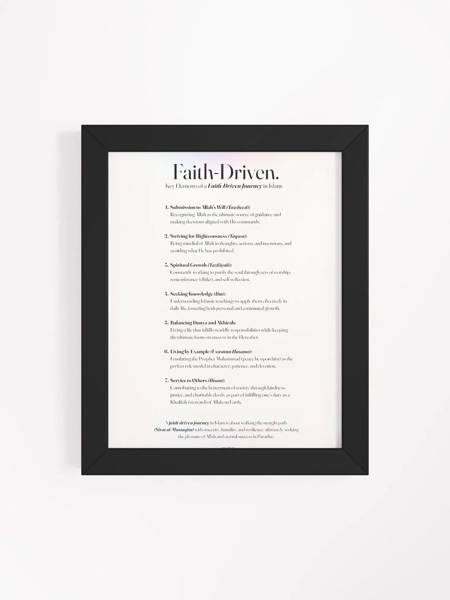Faith Driven Journey - Black Frame product image (23)