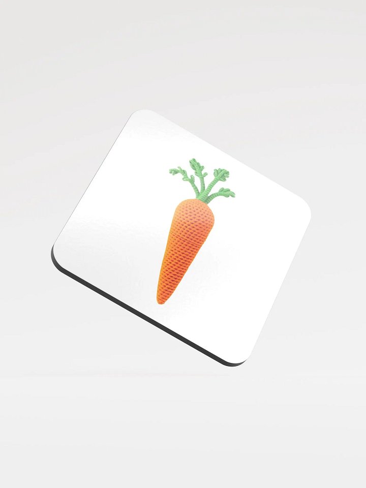 CozyAvocado Glossed Cork Coaster Carrot #1 product image (1)