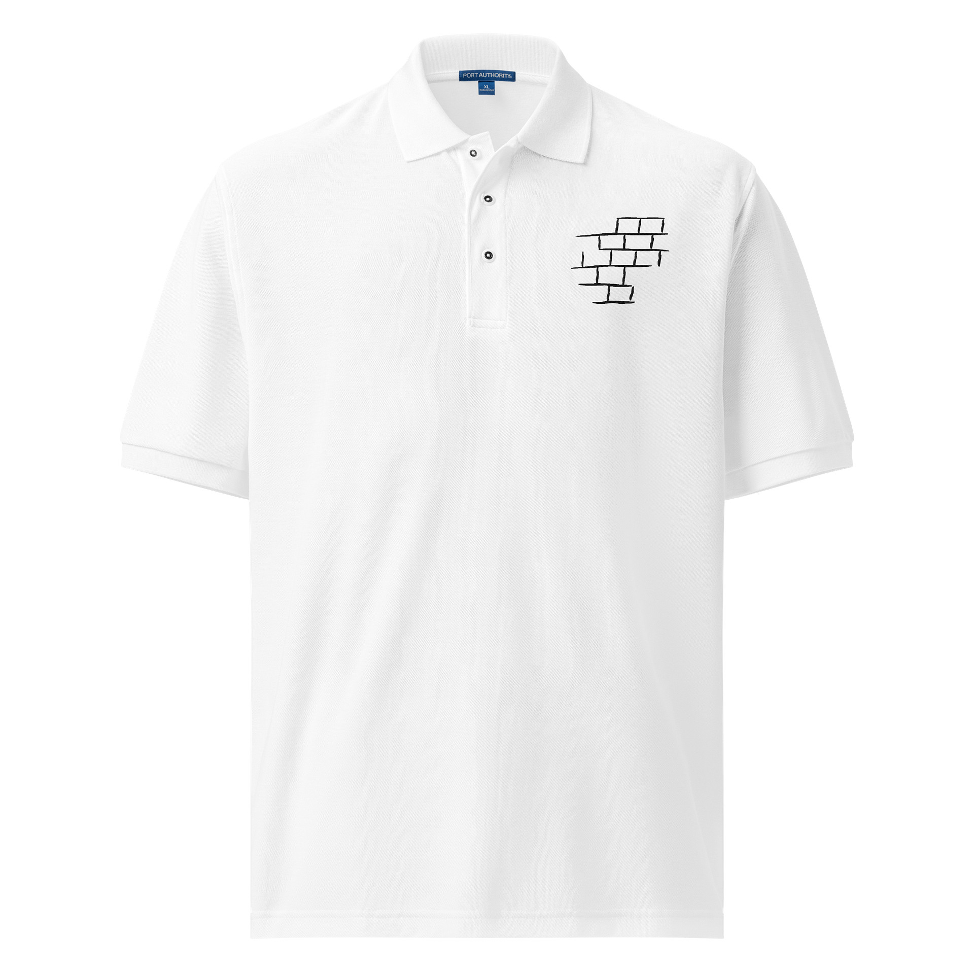 Brick by Brick – Minimal Art Polo Shirt product image (1)
