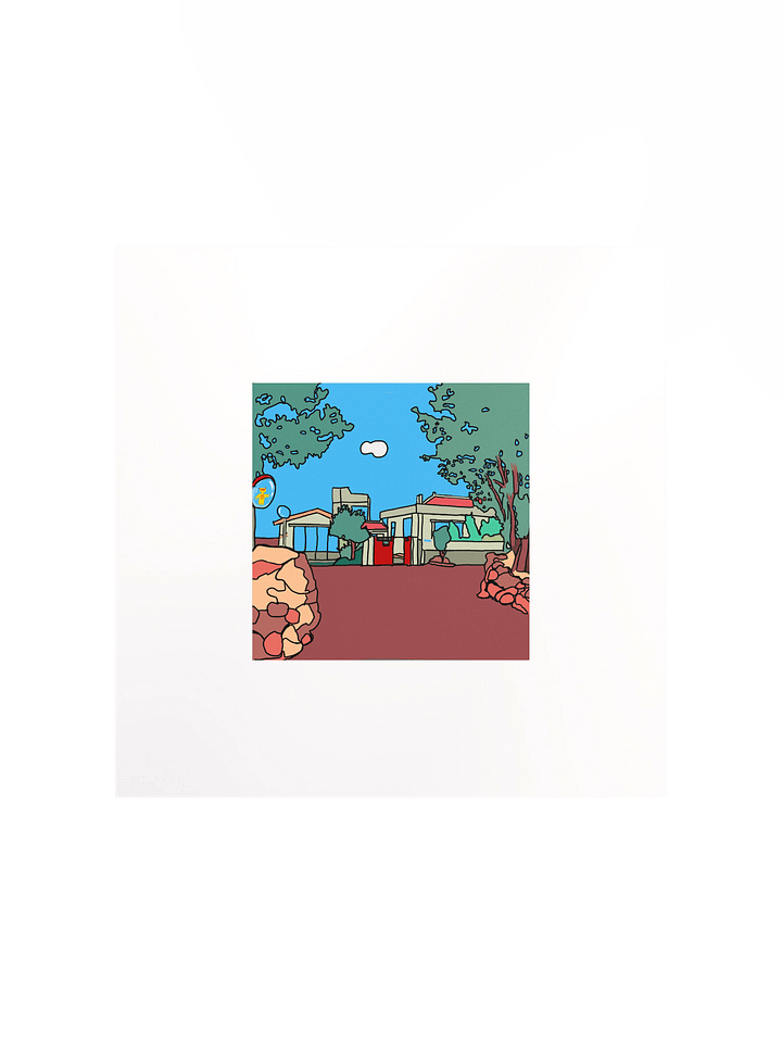 Jeju Island Art Poster - Ojori Village #2 product image (1)