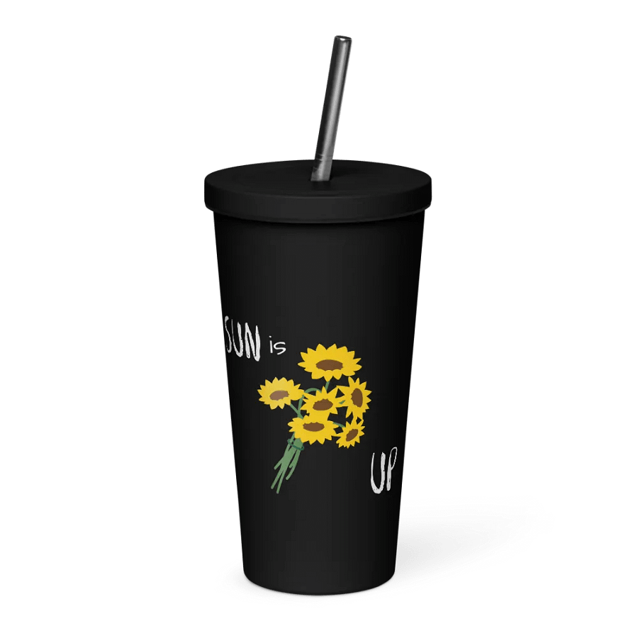 Insulated Tumbler with a Straw (sunny) product image (1)