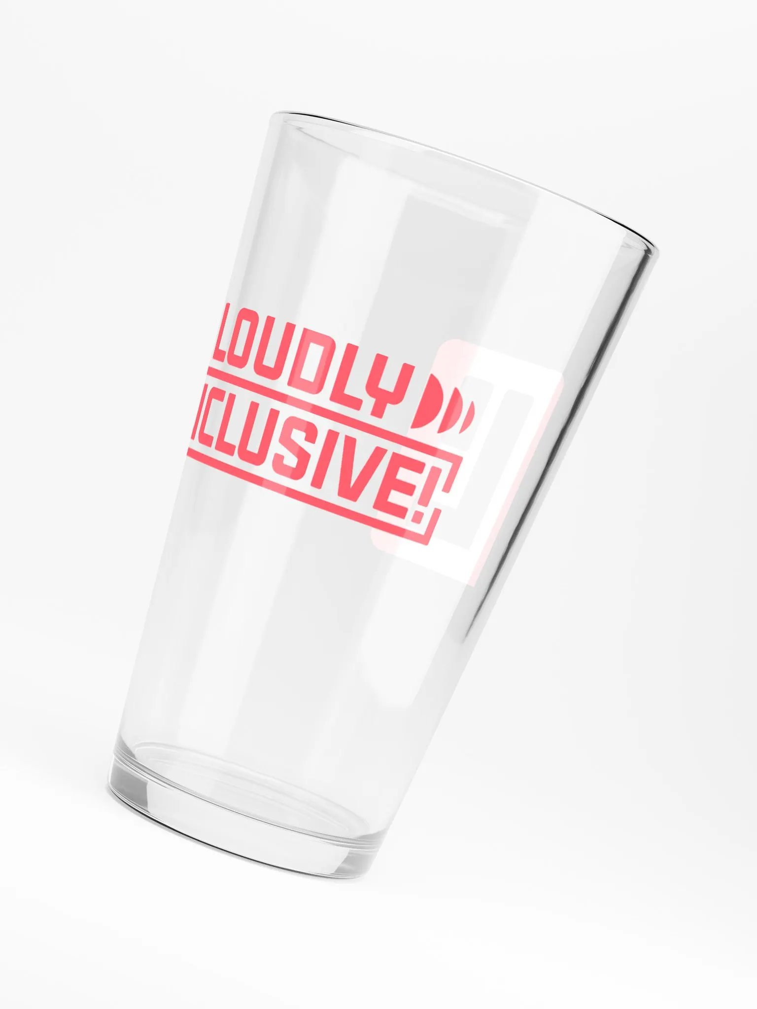 Vibrant Pink Logo Pint Glass product image (6)