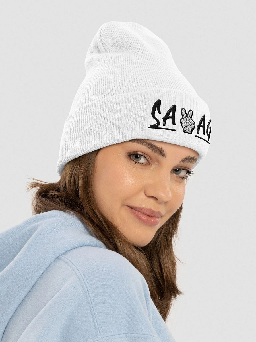Newly redesigned "SAVAGE" logo beanie!! product image (5)