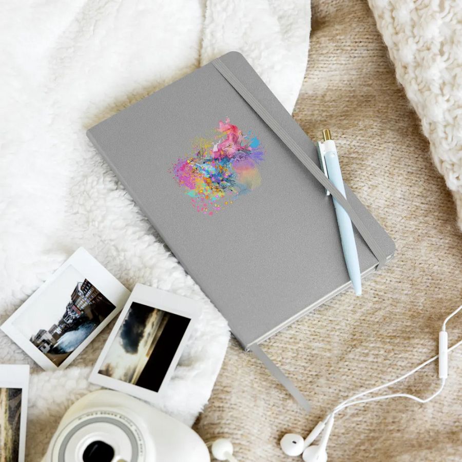Whimsical Hummingbird Hardcover Journal for arty nature lovers moms dads sons daughters friends product image (10)