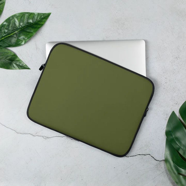 Green Laptop Sleeve product image (2)