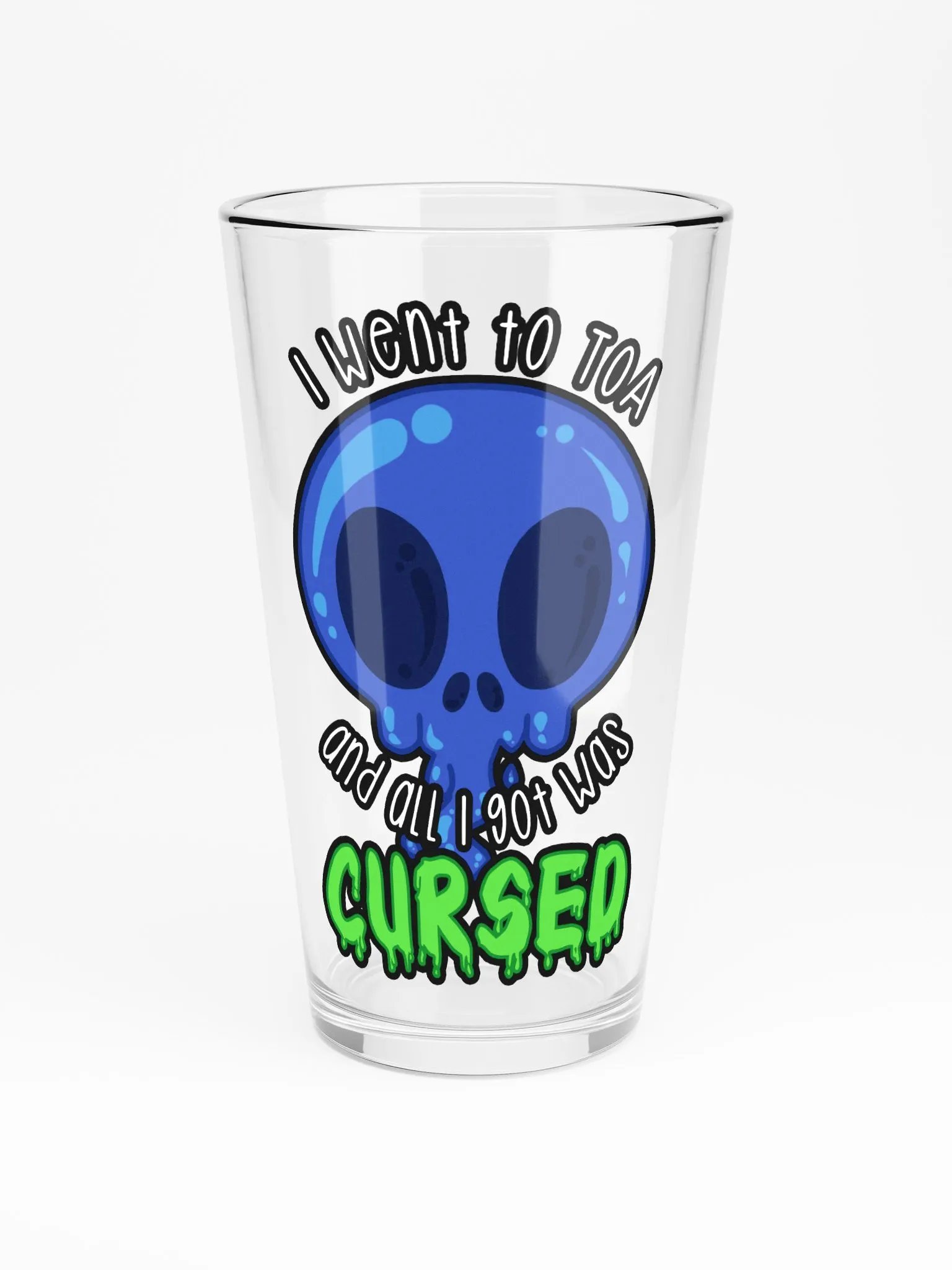 All I Got Was Cursed - Shaman - Pint Glass product image (3)
