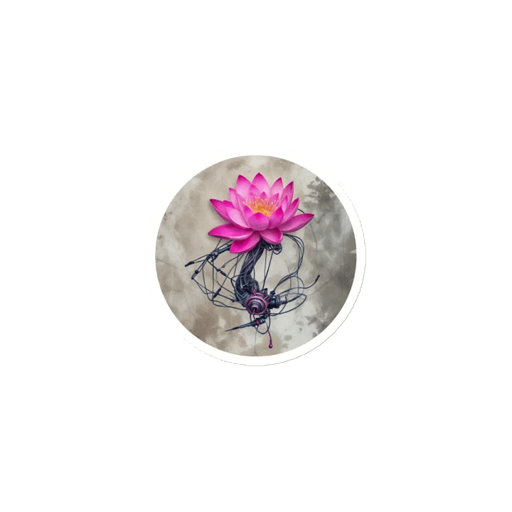 Digital Lotus Bloom Magnets product image (1)