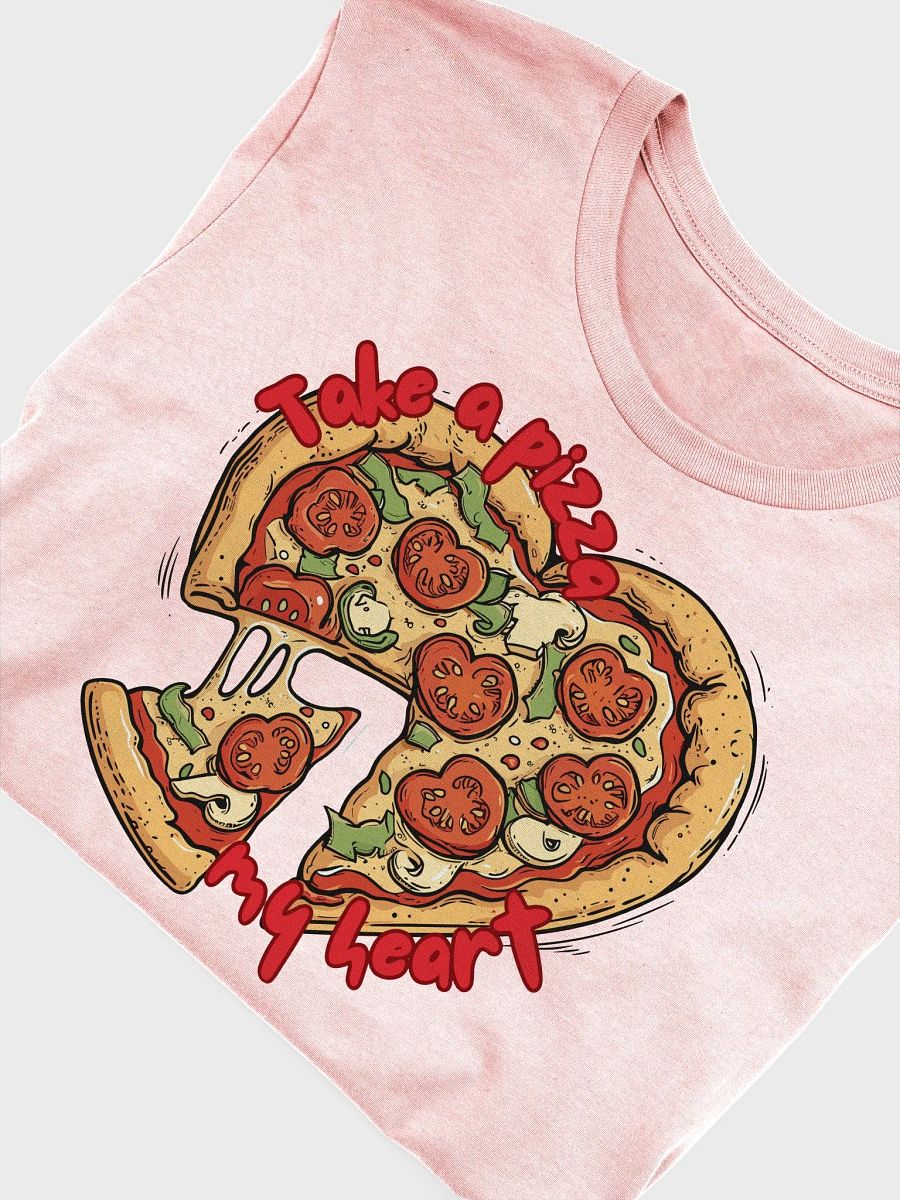 Take A Pizza My Heart Funny T-Shirt, Unisex Graphic Tee, Pizza Lovers Gift, Casual Foodie Apparel, Valentine's Day Shirt product image (27)