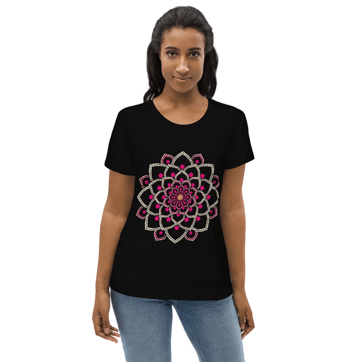 Simple Pink Mandala Women's Fitted Eco Tee product image (2)