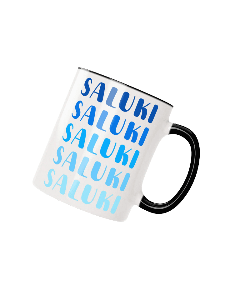 Saluki Blue Trendy Ombre 11oz Mug For Saluki Lovers product image (1)