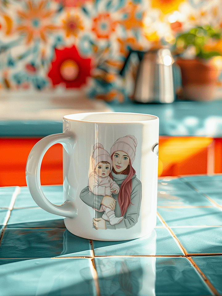 💖Sip in Style, Supermom!💖 (Blue eyes, Red hair) product image (1)