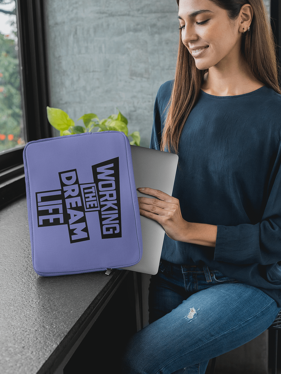 Premium Purple Laptop Sleeve – Working The Dream Life | Sleek, Protective & Leadership-Ready (13” & 15”) product image (5)