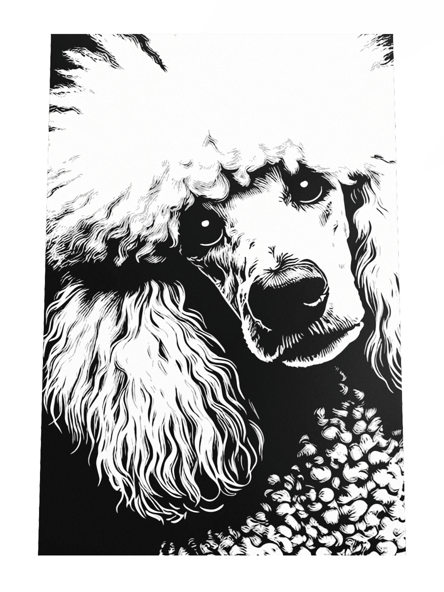 Pop Art Poodle Print / Frame Not Included product image (4)