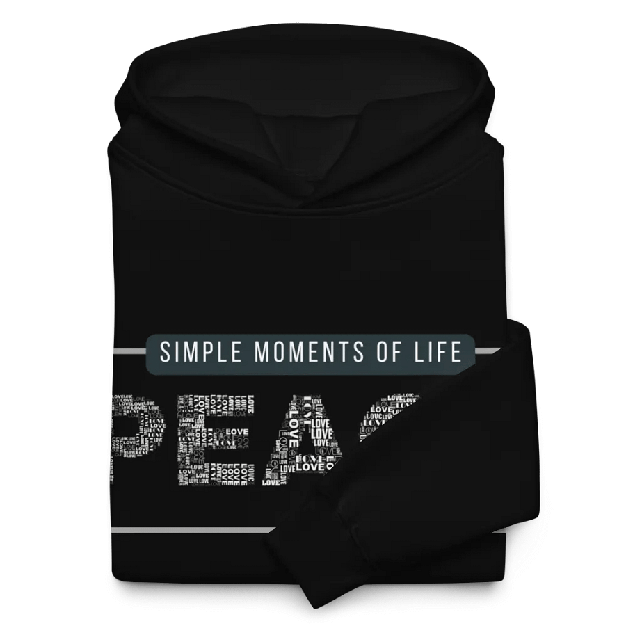 Simple moments of life: peace oversized hoodie product image (11)