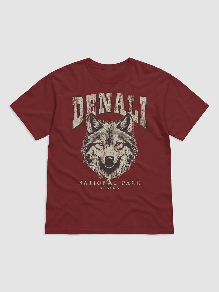 Denali National Park, Alaska Tee | Vintage-Style Grunge Western Shirt with a Wolf's Head product image (12)