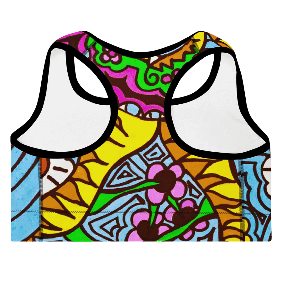 Vibrant Wave All-Over Sports Bra product image (5)