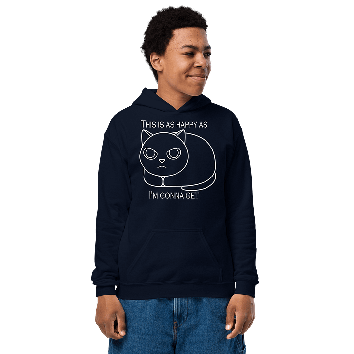 Happy Grumpy Cat - Unisex Youth Hoodie product image (11)