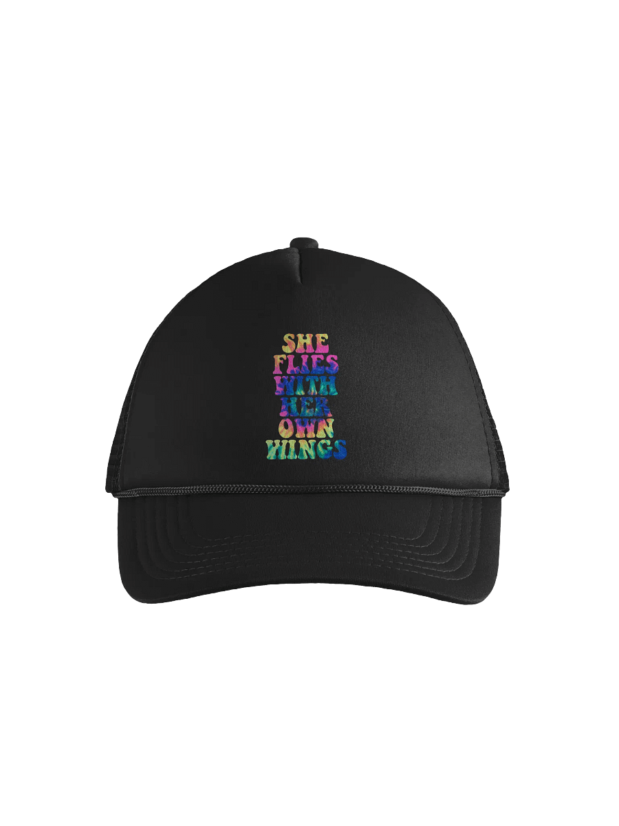 She Flies Tie Dye Foam Trucker Hat product image (1)