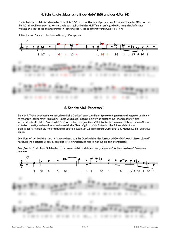 7 Schritte zum perfekten Blues Solo - Tenorsax product image (5)
