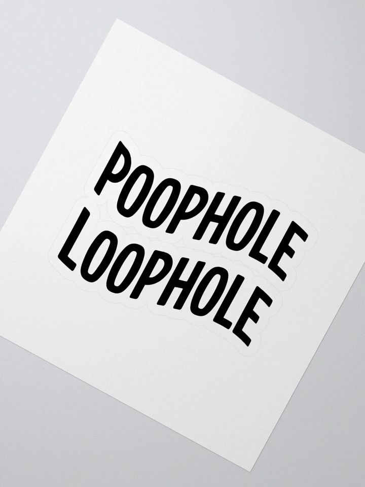 Poophole Loophole Sticker Set product image (2)