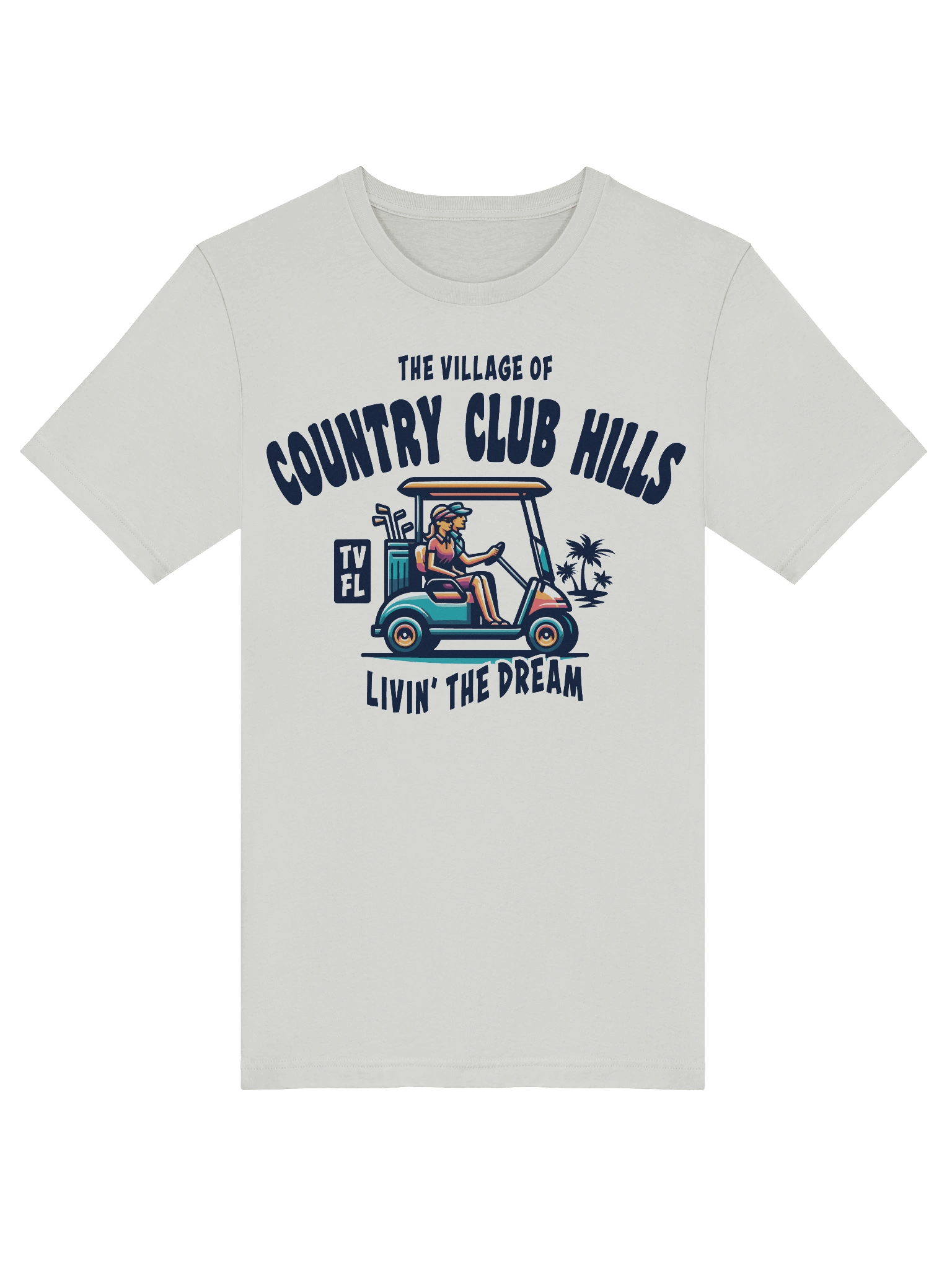 The Village of Country Club Hills TV FL Golf Cart Design T-Shirt product image (42)