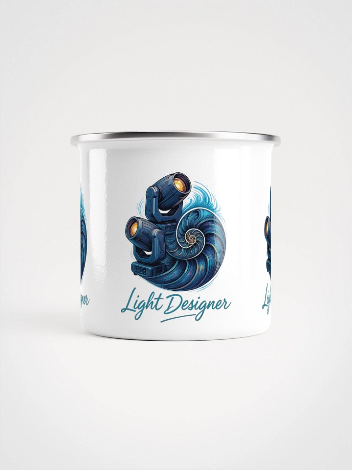 Theatrically Jerry: "LD Nautilus" Light Designer Enamel Mug product image (2)