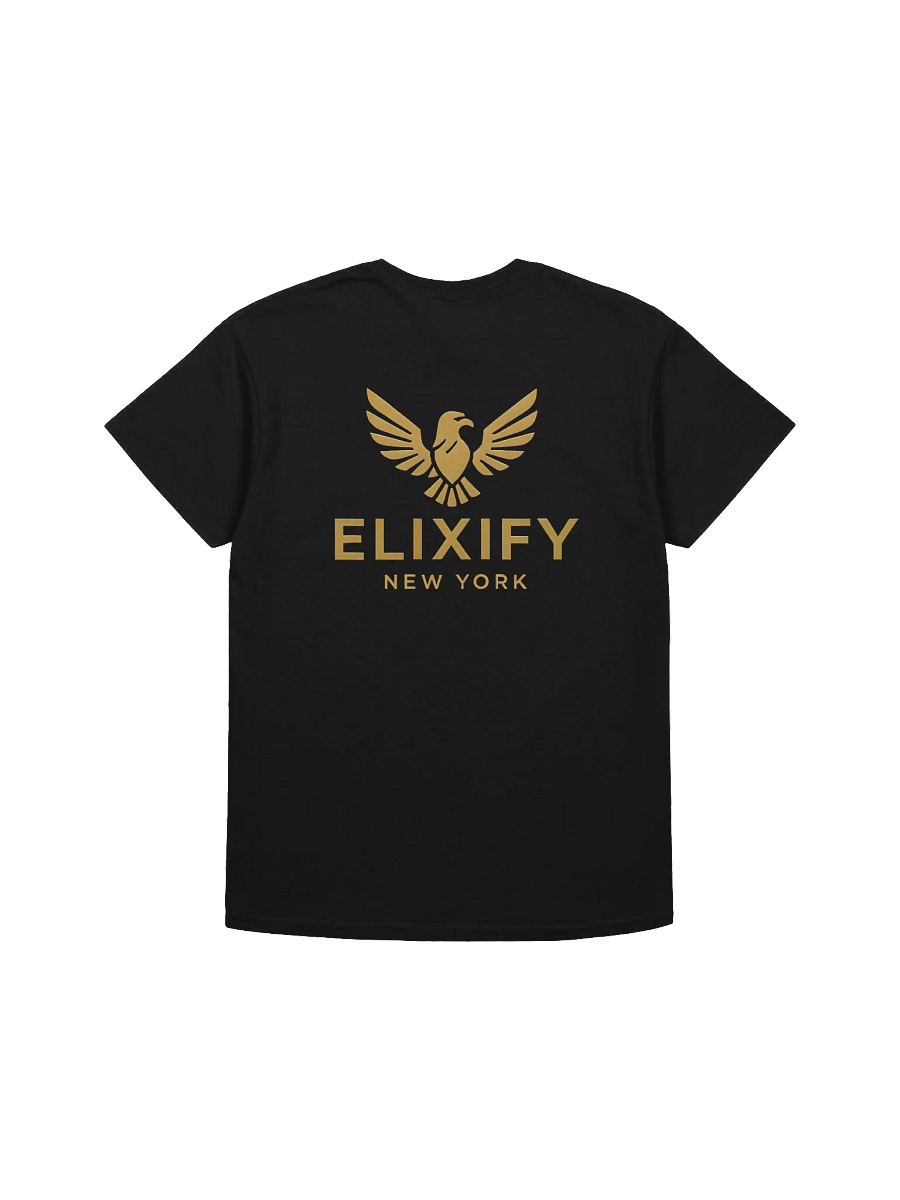 Premium Unisex BLACK Heavy Cotton Tee - Personalized Text & Logo Design product image (5)