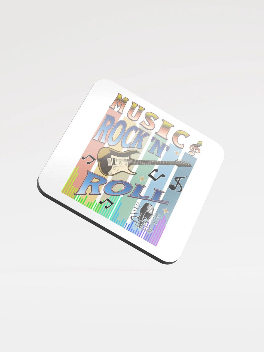 Music Rock N Roll Guitar Cork Coaster Set product image (1)