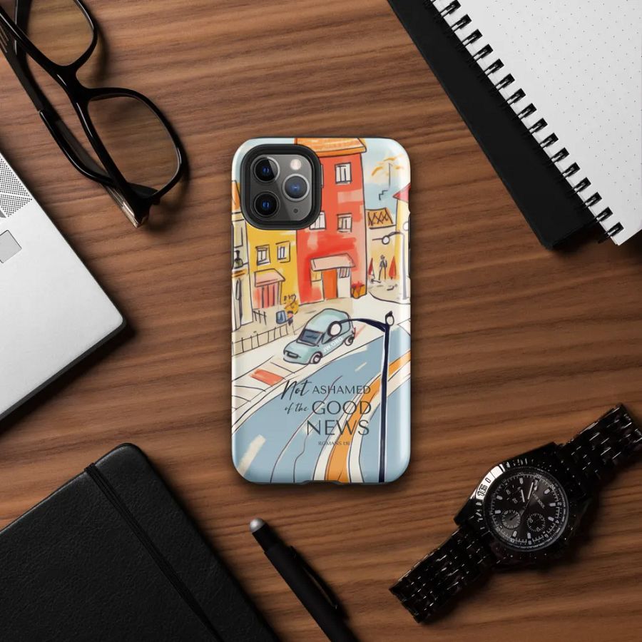 'Not Ashamed of the Good News' Town Village iPhone Tough Case product image (7)
