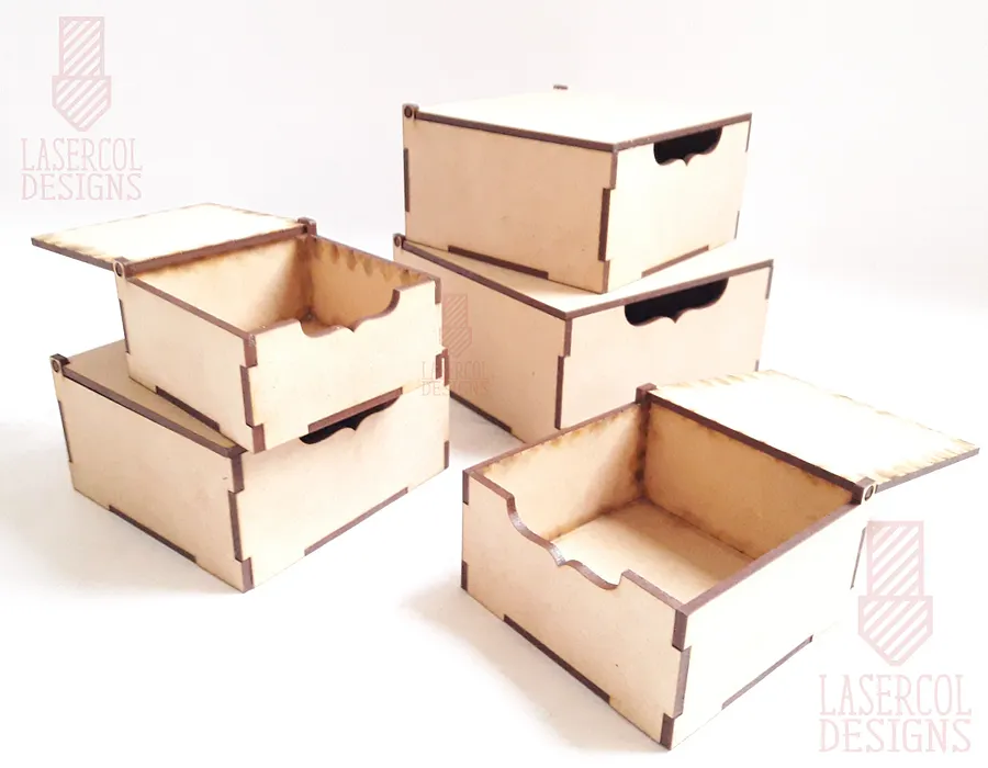 Boxes Set 2 (5 sizes) - Laser Cut Files product image (7)