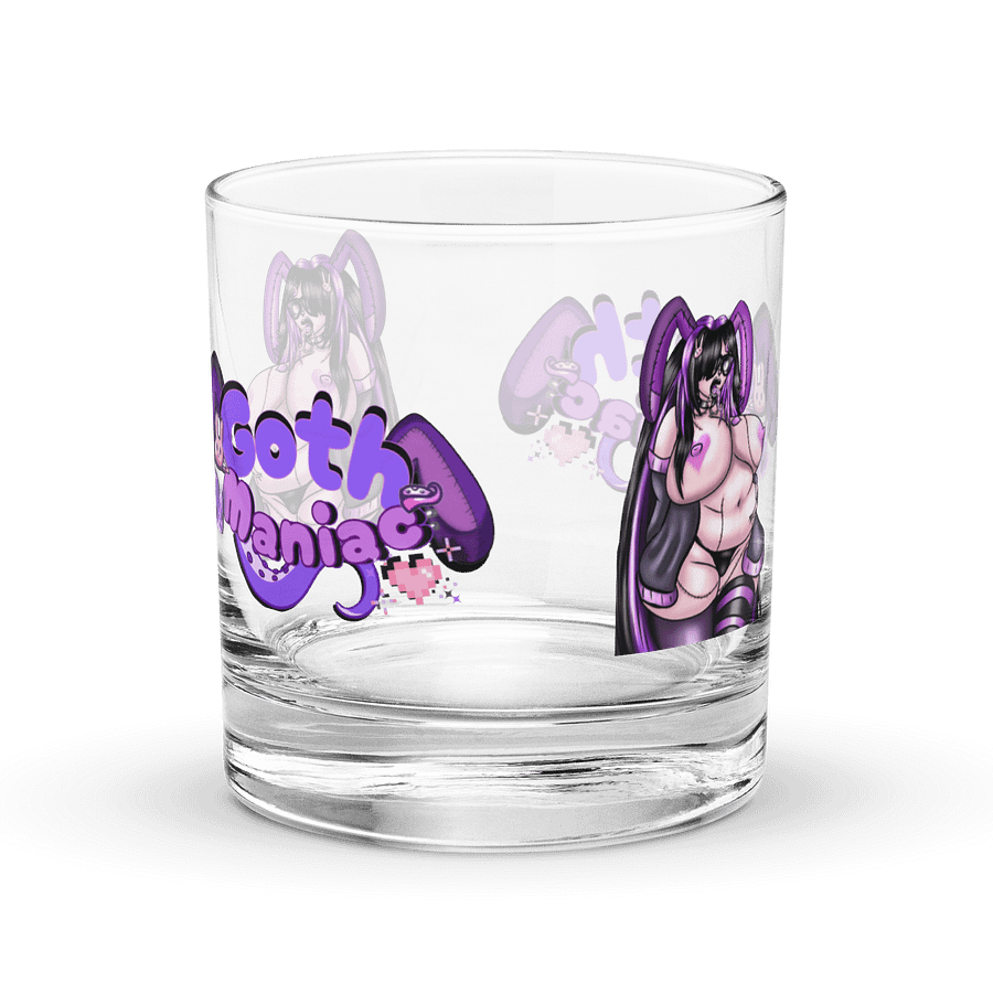 💜 GothManiac Lewd Juice Rocks Glass - 🐰Art By SinCityAlley💜 product image (4)