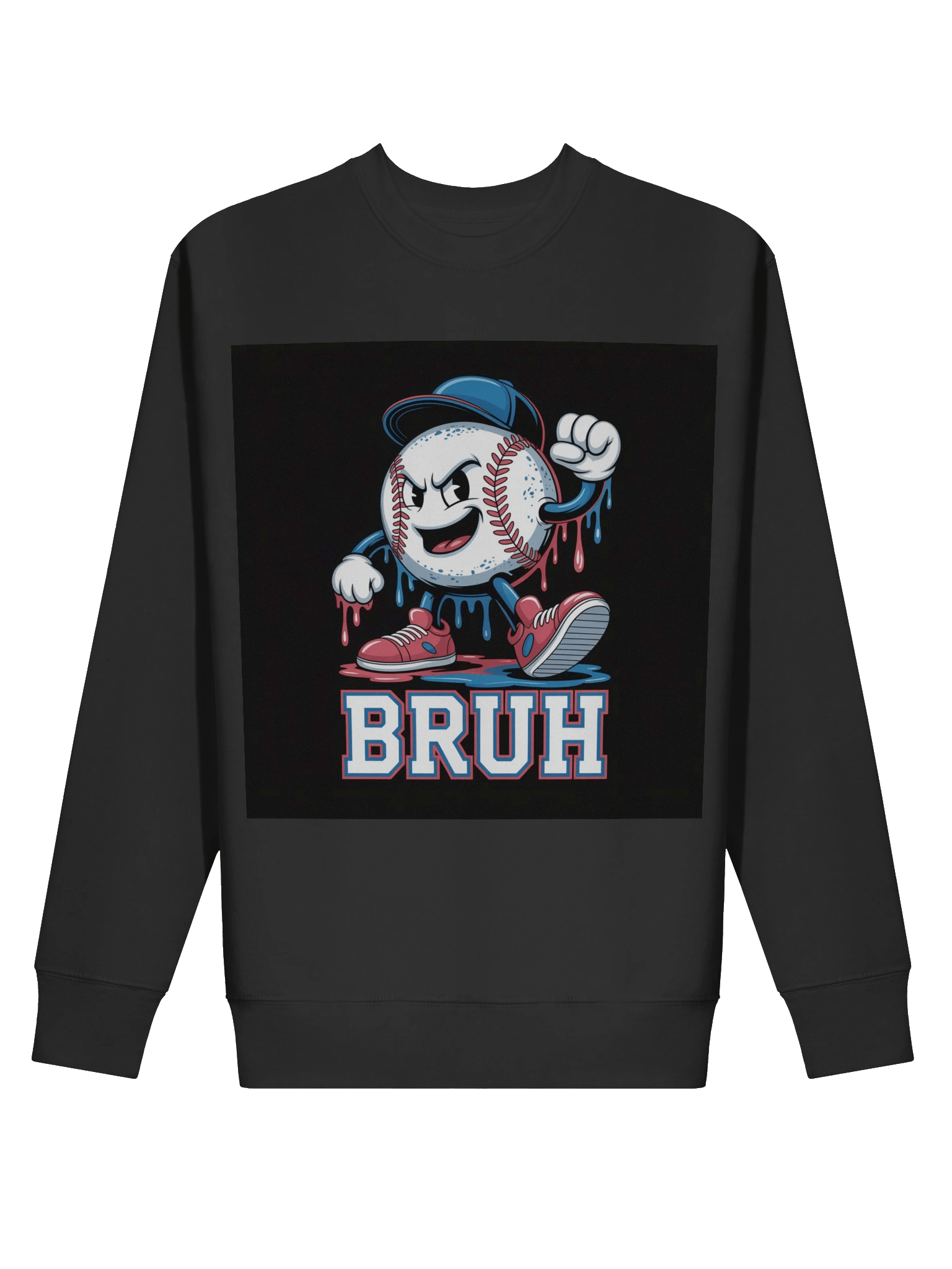BRUH Baseball Character Premium Sweatshirt product image (2)