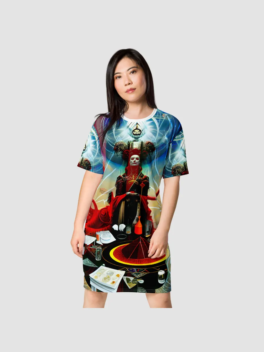 Allover print tee dress on sale