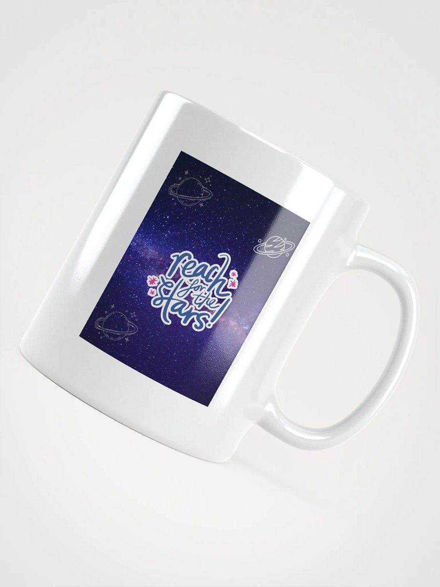 Reach for the stars Starry Dreams White Glossy Mug product image (4)