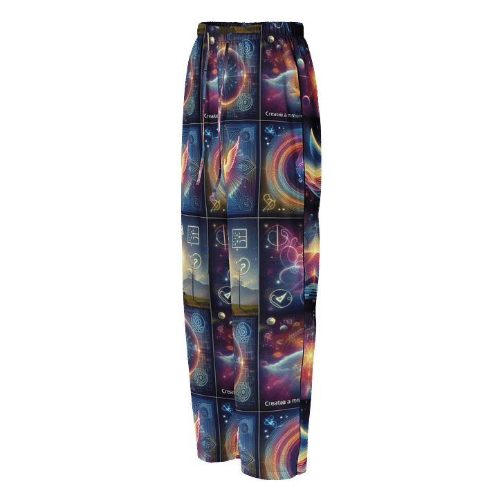 Cosmic signals, hidden glyphs, dream-like overlays, stars connected by symbolic threads, bright colors and dramatic lightning Unseen Frequencies: product image (1)