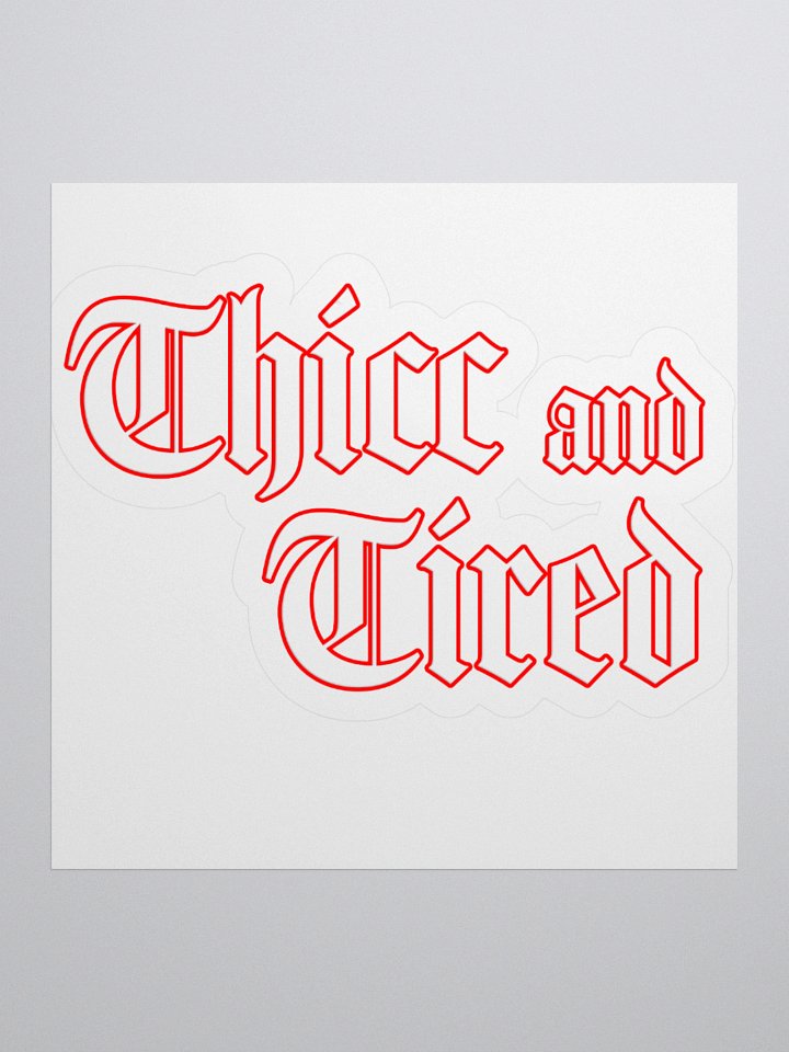 nope snark - thicc sticker product image (1)