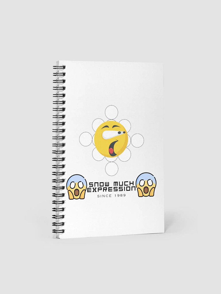 Snow Much Expression spiral notebook product image (1)