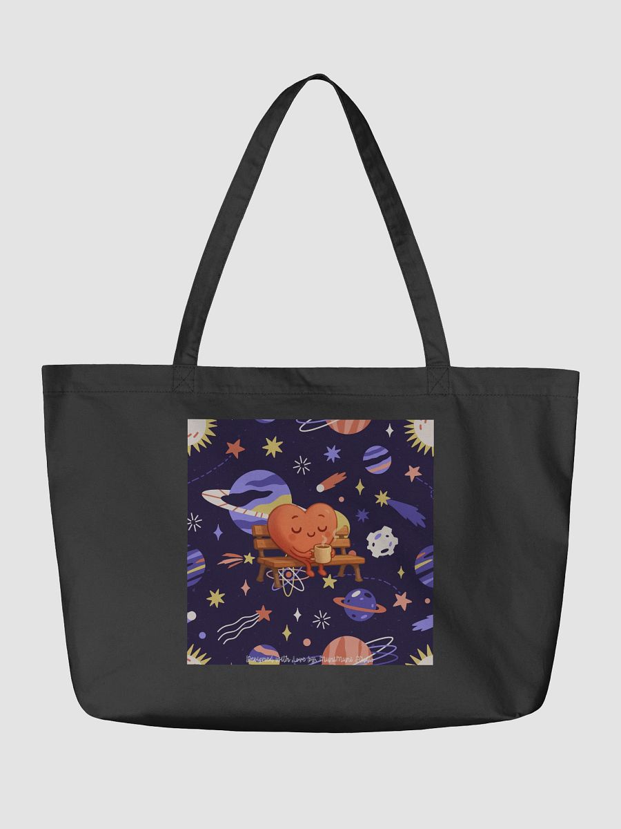 Stellar Vibes - Cosmic Kawaii Animals Organic Cotton Tote Bag (Doubled-Sided Print) product image (2)