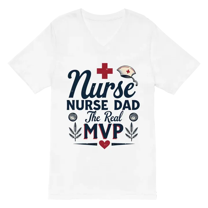 Nurse Dad MVP V-Neck Tee product image (2)