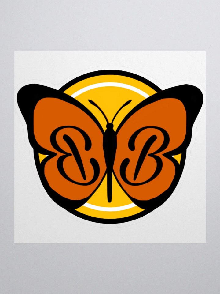 ButterflyBeulah BB Monarch Logo Kiss Cut Sticker product image (1)