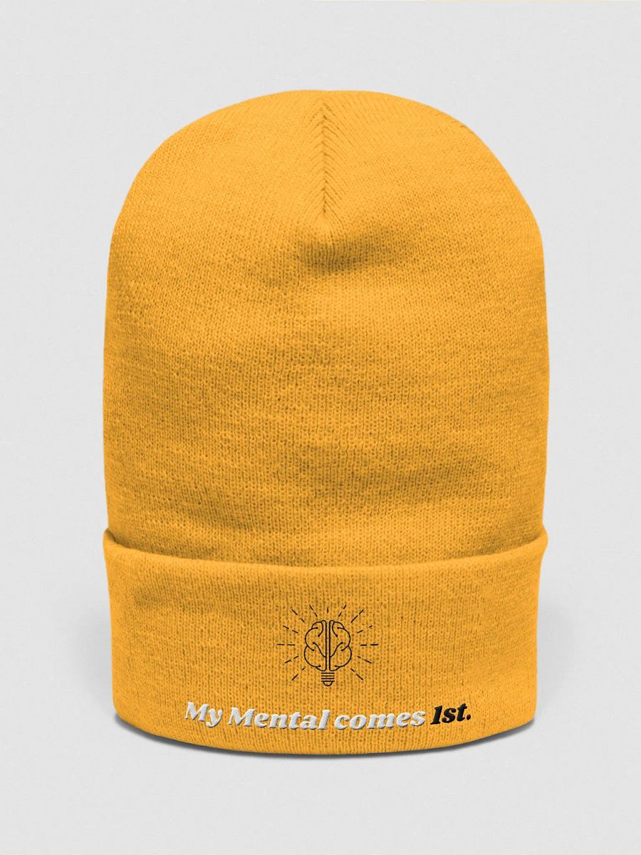 My Mental Comes 1st. Embroidered Beanie product image (4)