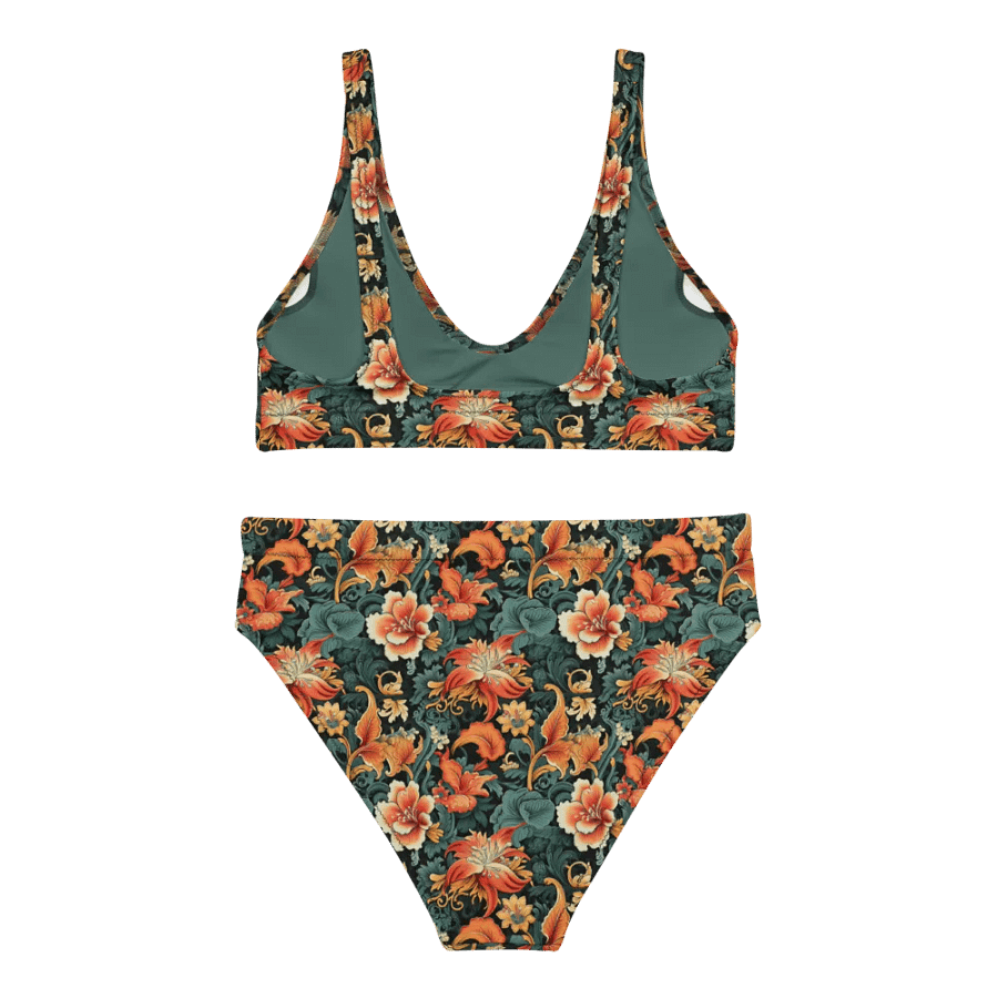 Sunset Flowers | Recycled High Waisted Bikini product image (6)