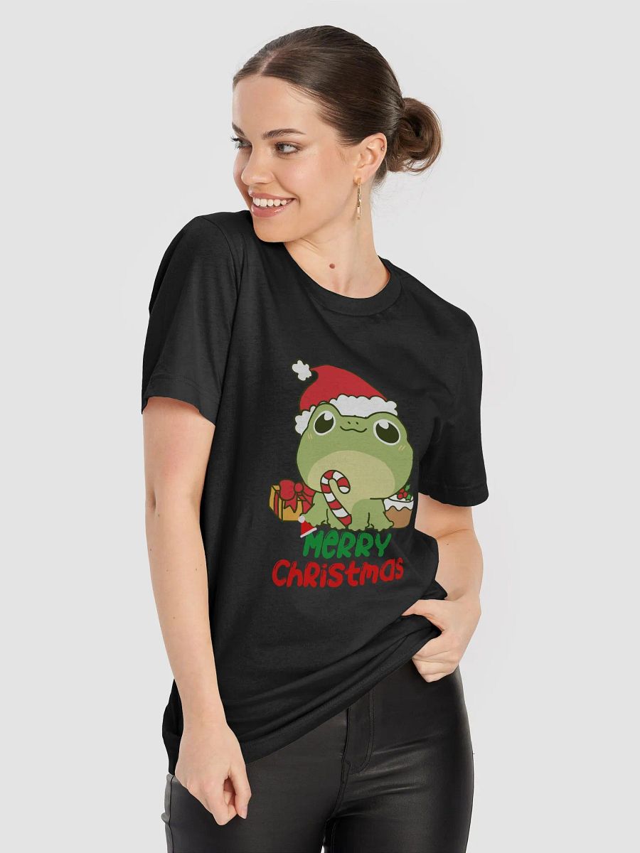 Festive Santa Frog Adult T-Shirt product image (76)
