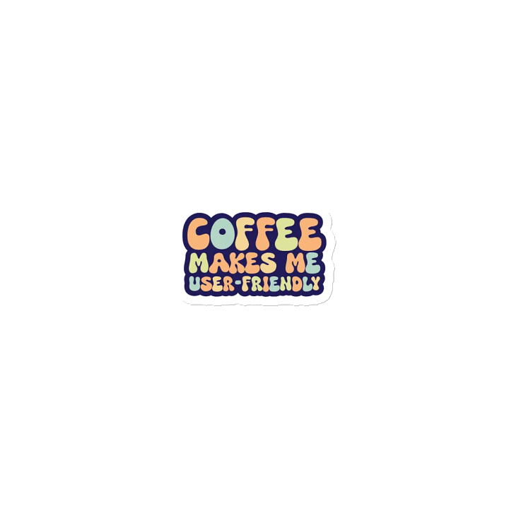 Retro Coffee Quote Die-Cut Magnets product image (1)