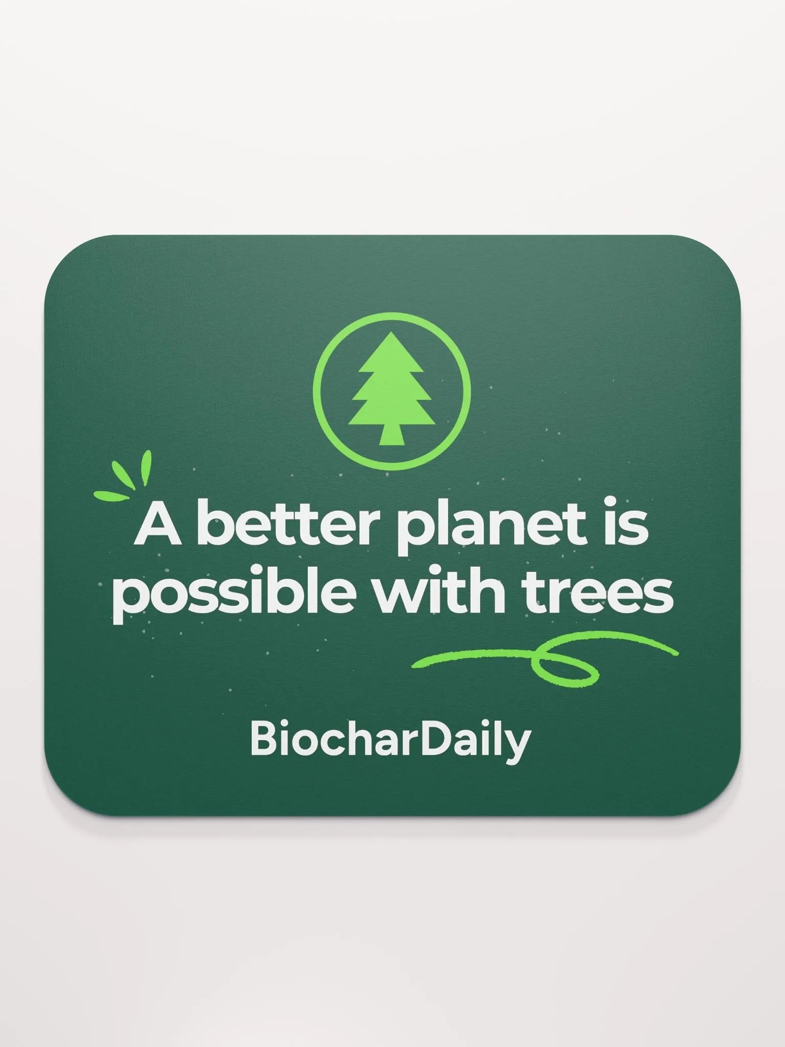 “A Better Planet” Classic Mouse Pad – BiocharDaily Edition product image (2)
