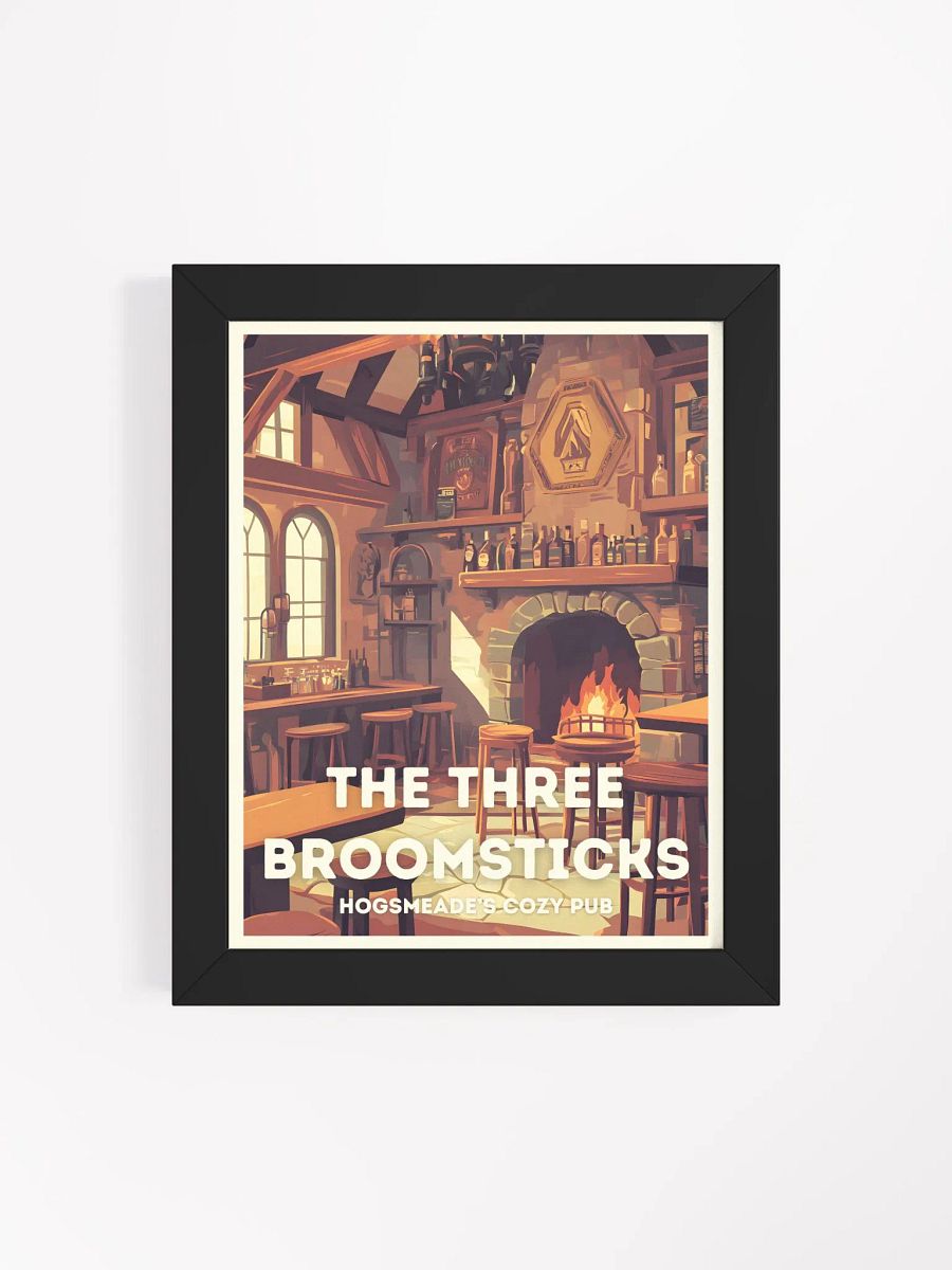 The Three Broomsticks Vintage Travel Poster product image (4)