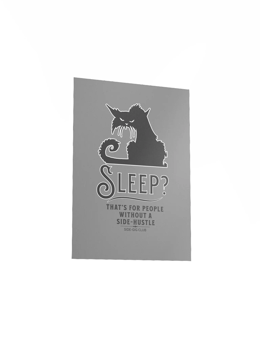 Sleepless Grind: Hustler Cat Poster (Unframed) product image (19)