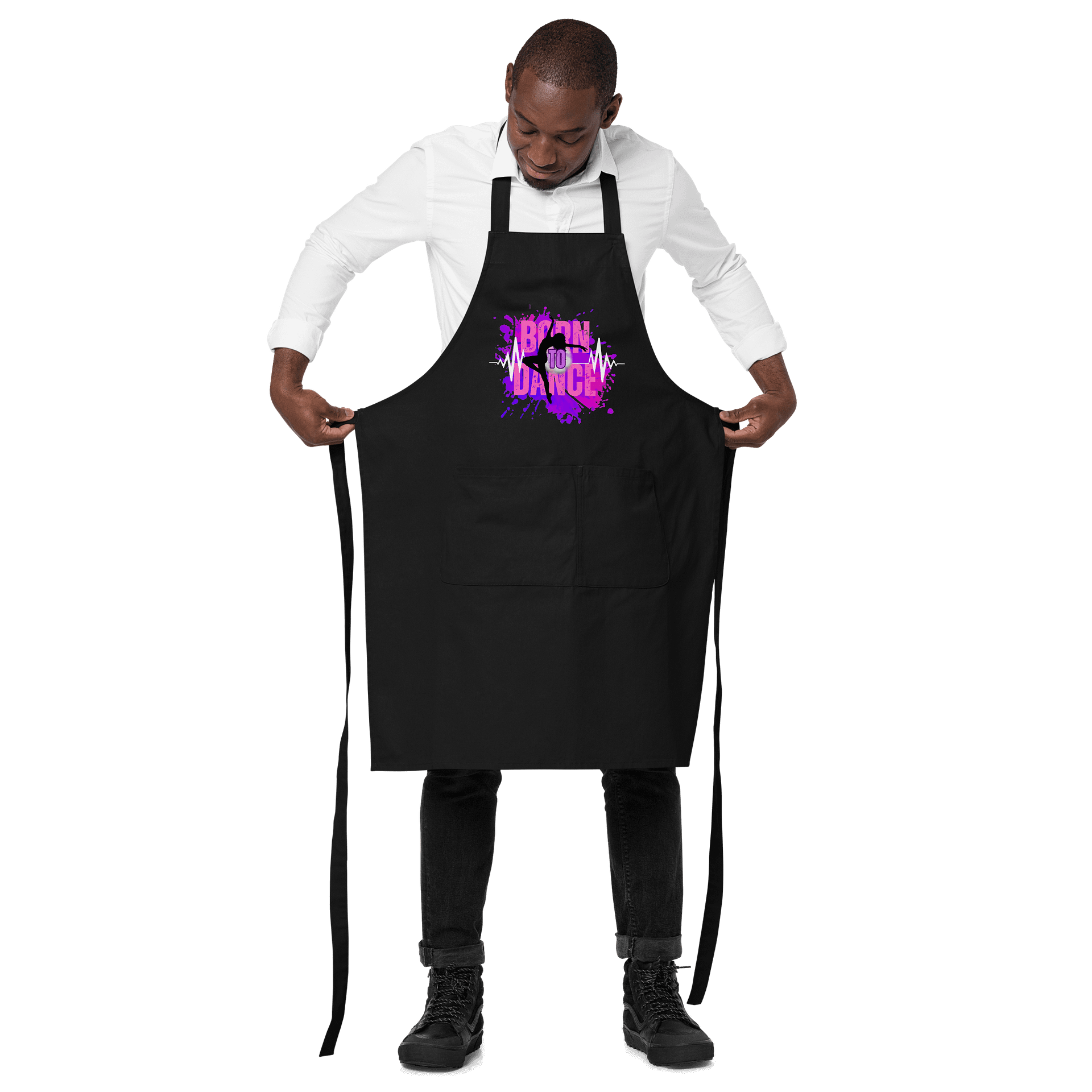 Dynamic Born to Dance Splash Her Silhouette Apron product image (5)